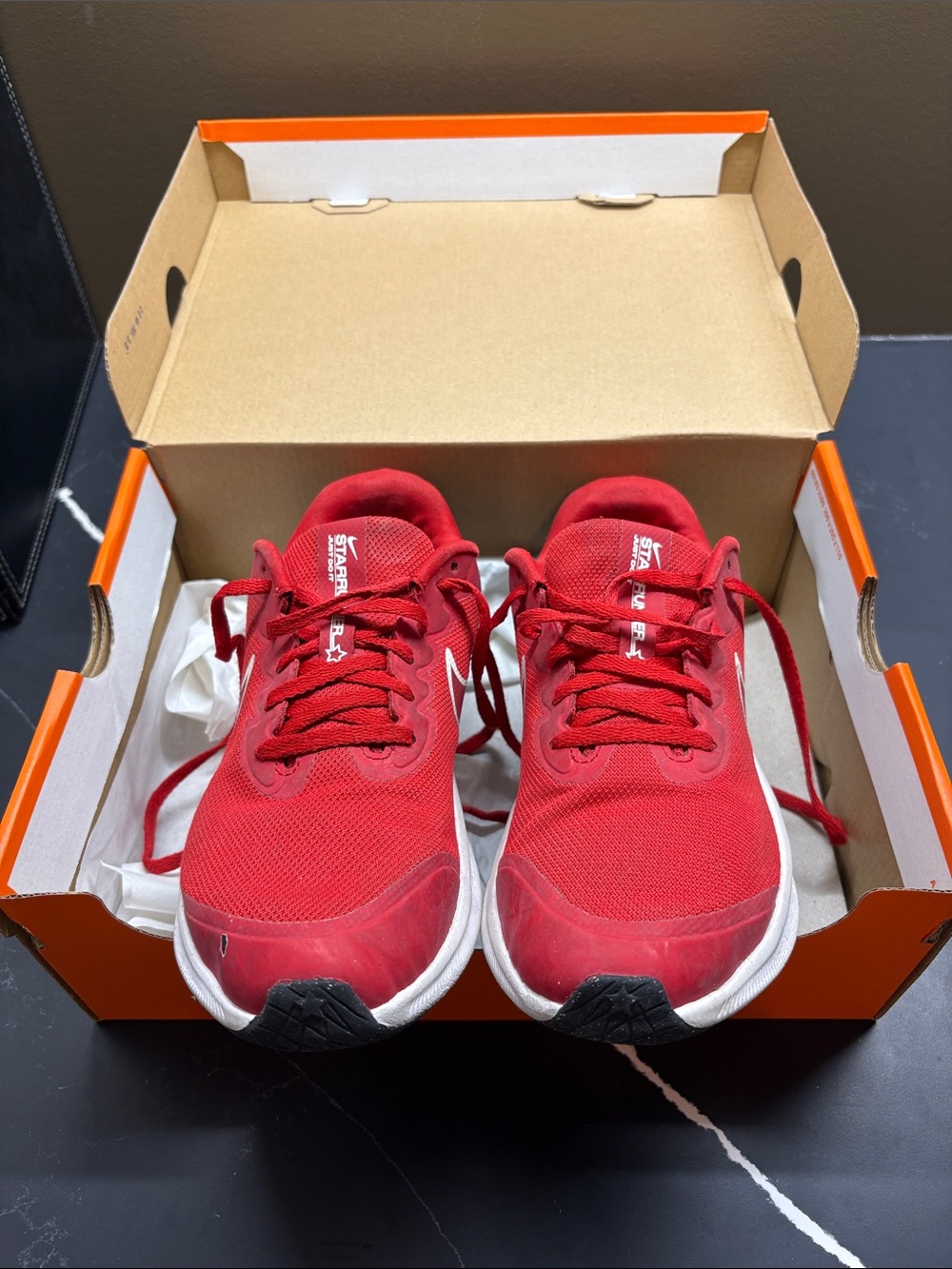 Red Nike Sneakers - big kid size 5.5